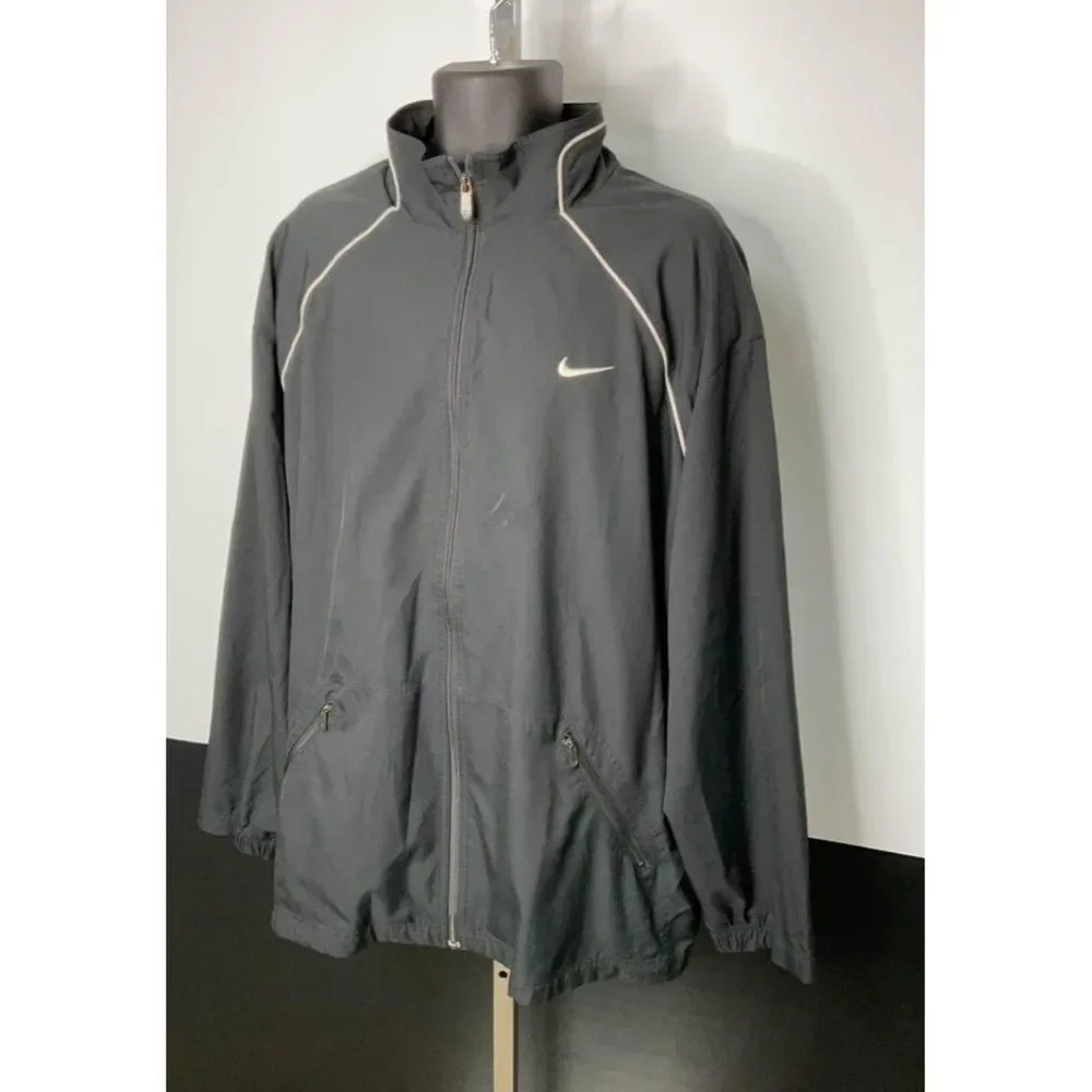 XXL 2XL Nike Jacket Black Mens Small Marks On Front_2